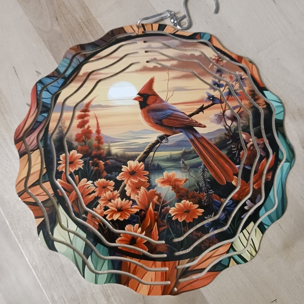 Cardinal 8 in. Wind spinner